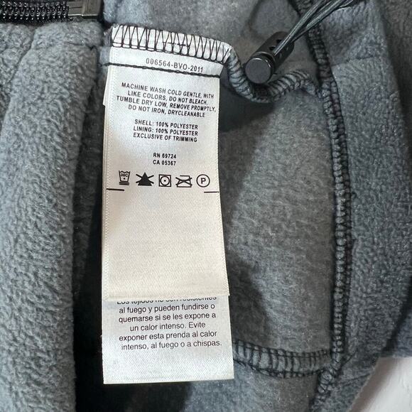 Columbia Granite Mountain Fleece Jacket Gray Black Medium Zip Up - Picture 5 of 8